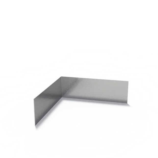 Angolo di bordo in acciaio con bordo superiore dritto 300 x 2 x 100 mm - Curvatura esterna