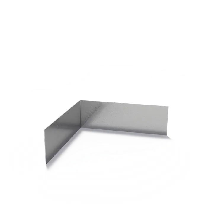 Steel Edge Border Corner with straight top edge 300 x 2 x 100 mm - Inner bend