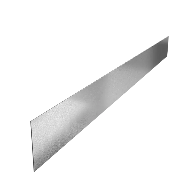 Stålkant - 2300x3x200 mm - Lige overkant - 5x
