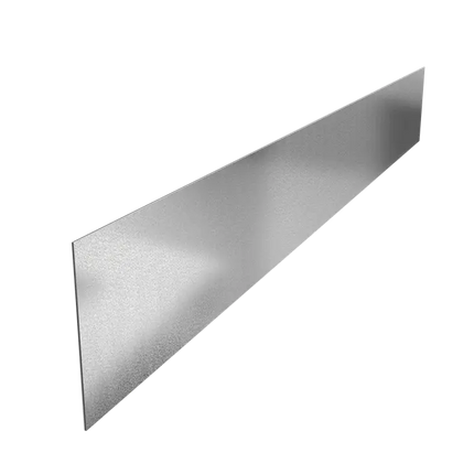 Krawędź stalowa - 2300x3x290 mm - prosta krawędź górna