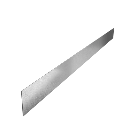 Krawędź stalowa - 2300x3x150 mm - prosta krawędź górna