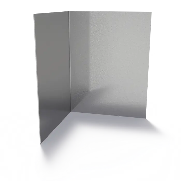 Stalen Borderrand Hoek met rechte bovenrand 300 x 3 x 390 mm - Buitenbocht