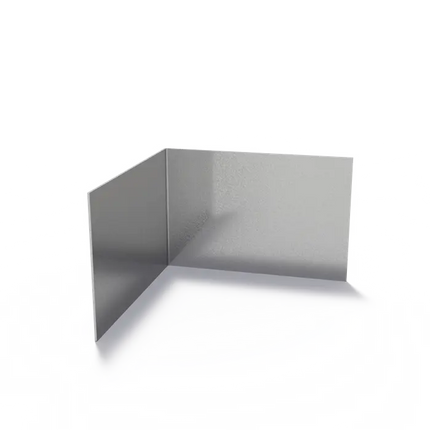 Angolo di bordo in acciaio con bordo superiore dritto 300 x 2 x 200 mm - Curvatura esterna