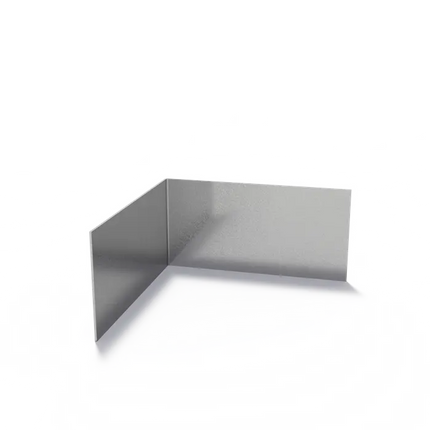 Profilo angolare in acciaio con bordo superiore dritto 300 x 3 x 150 mm - Curvatura esterna
