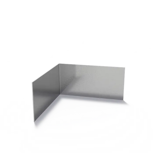 Profilo angolare in acciaio con bordo superiore dritto 300 x 3 x 150 mm - Curvatura esterna