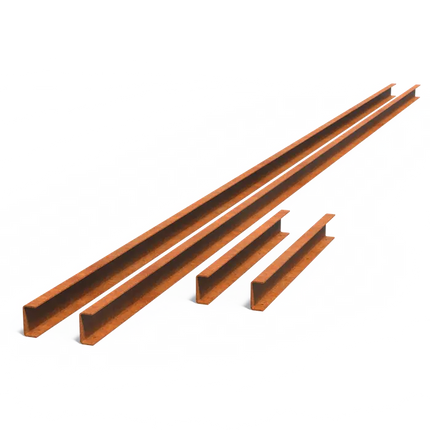 Cortenstaal Spiegelvijver U-Profiel 5990 x 45 x 105 mm