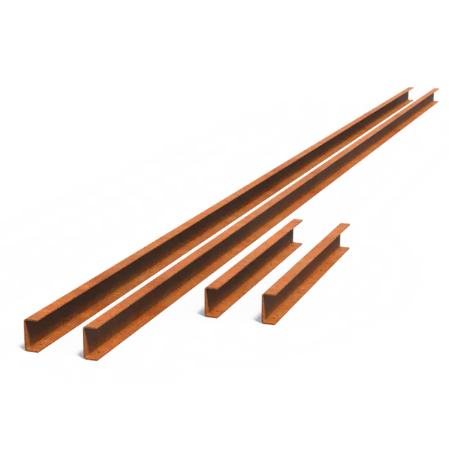 Cortenstaal Spiegelvijver U-Profiel 5990 x 45 x 105 mm