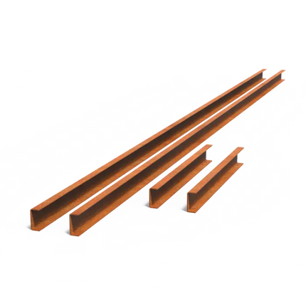Cortenstaal Spiegelvijver U-Profiel 5008 x 45 x 105 mm