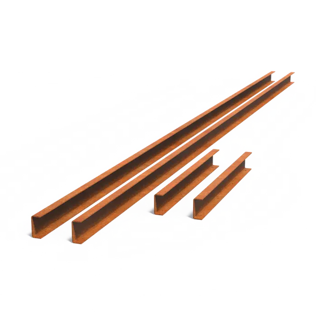 Cortenstaal Spiegelvijver U-Profiel 5008 x 45 x 105 mm