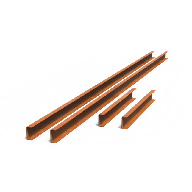 Cortenstaal Spiegelvijver U-Profiel 3990 x 45 x 105 mm