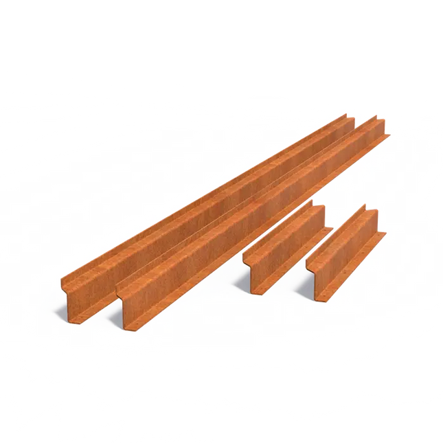 Cortenstaal Spiegelvijver Z-Profiel 4008 x 90 x 135 mm