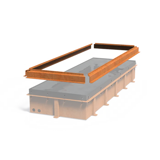 Cortenstaal Spiegelvijver Z-Profiel 5990 x 90 x 135 mm