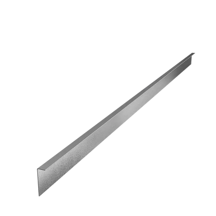 Stalen Borderrand - 2300x2x100 mm - Gezette Bovenrand