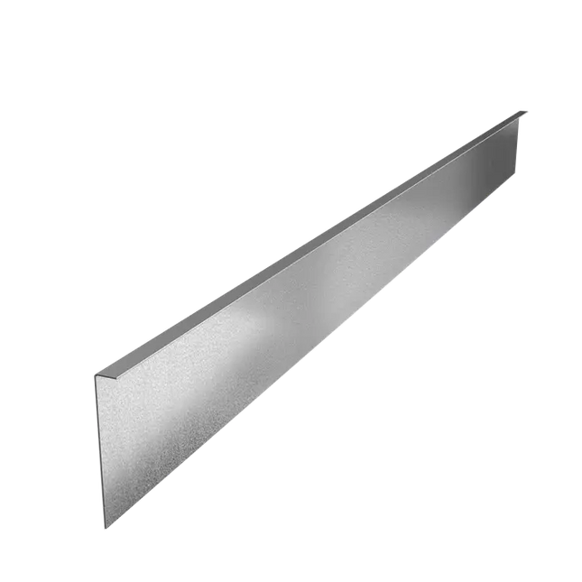 Stahlrandleiste – 2300 x 2 x 200 mm – Umgefaltete Oberkante – 5x