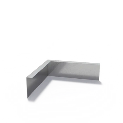 Angolo smussato in acciaio con bordo superiore rinforzato 300 x 2 x 100 mm - Curvatura esterna