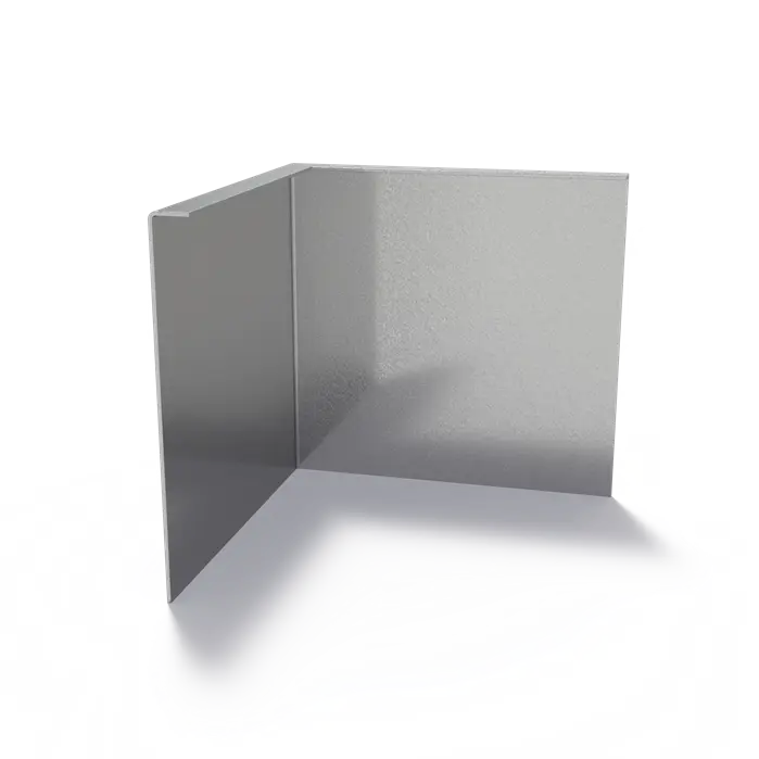 Stalen Borderrand Hoek met gezette bovenrand 300 x 3 x 290 mm - Buitenbocht