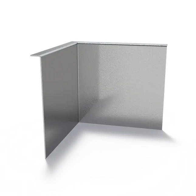 Angolo di bordo in acciaio con bordo superiore ripiegato 300 x 3 x 290 mm - Curvatura interna