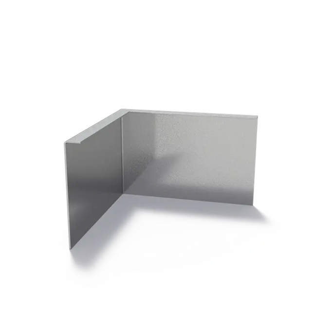 Angolo smussato in acciaio con bordo superiore rinforzato 300 x 3 x 200 mm - Curvatura esterna