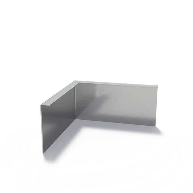 Angolo di bordo in acciaio con bordo superiore ripiegato 300 x 3 x 150 mm - Curvatura esterna