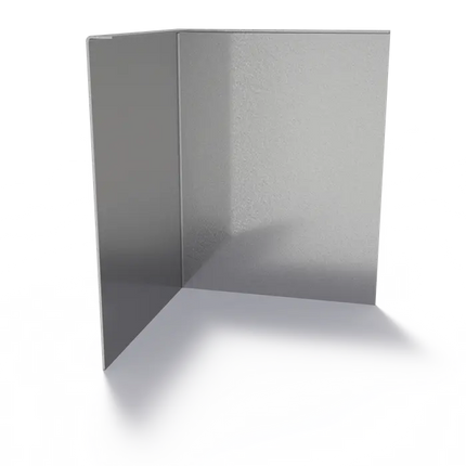 Angolo smussato in acciaio con bordo superiore rinforzato 300 x 2 x 390 mm - Curvatura esterna