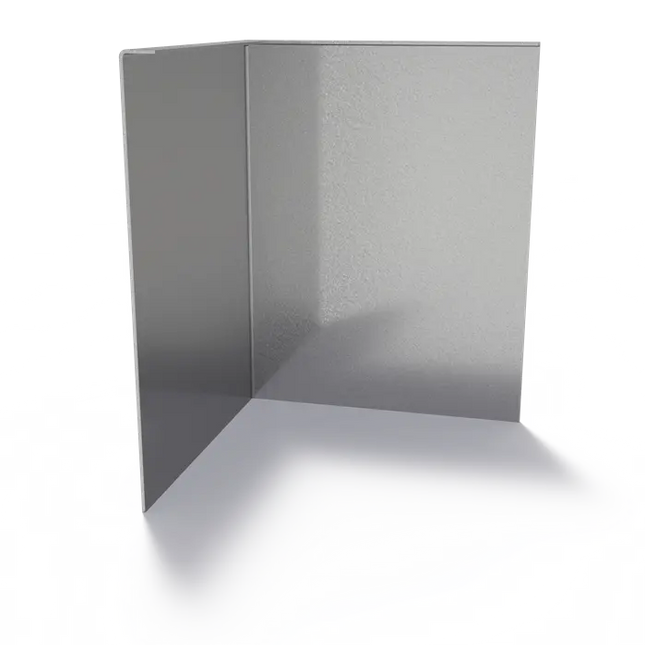 Angolo di bordo in acciaio con bordo superiore ripiegato 300 x 3 x 390 mm - Curvatura esterna