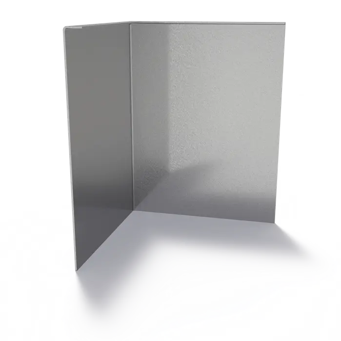 Steel Edge Bevel Corner with Set Top Edge 300 x 2 x 390 mm - Outer Bend
