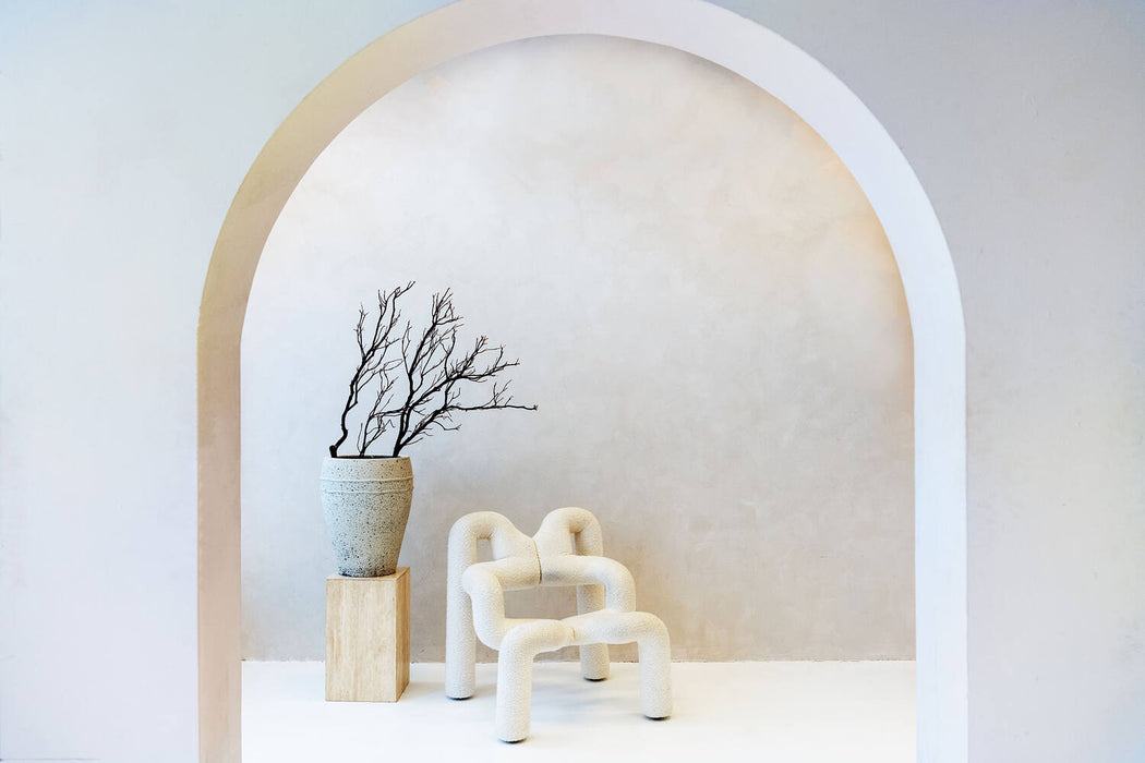 Pottery Pots Ares M, Chalk White Ø30 cm