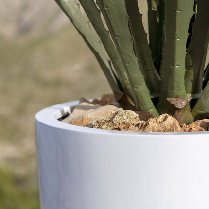 Pottery Pots Ben XL, Glossy White Ø42 cm