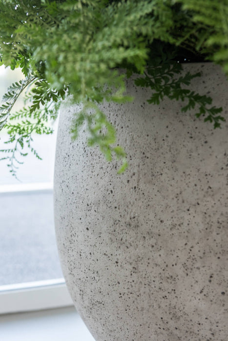 Jumbo Orb Beige Washed - XS - D69 x H57 - Pottery Pots | Betonlook Plantenbak