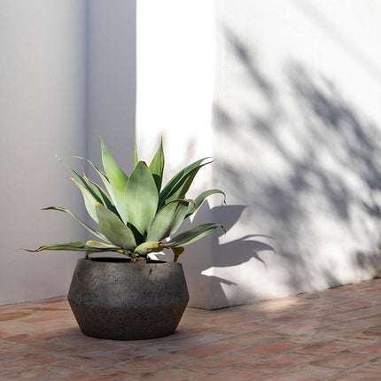 Pottery Pots Harley Low S, Diorite Grey Ø25 cm