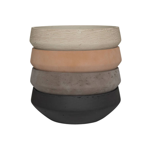 Pottery Pots Madu L, Black Washed Ø40,4cm