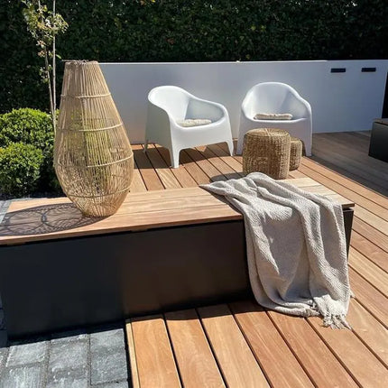 Aluminium Garden Bench - Base with Seat 200 x 40 x 43 cm