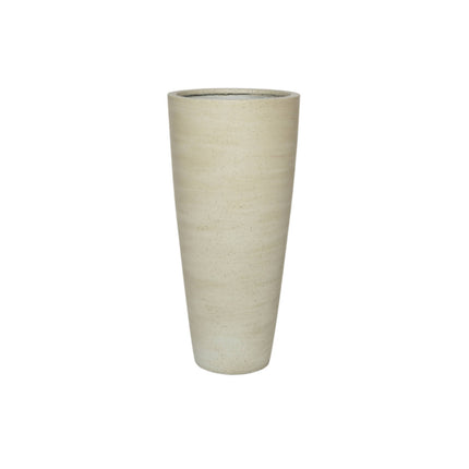 Dax Beige Vasket - L - D37 x H80 - Keramikpotter | Betonlook Plantekasse