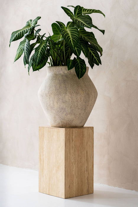 Pottery Pots Fleuri L, Travertine Beige Ø37 cm