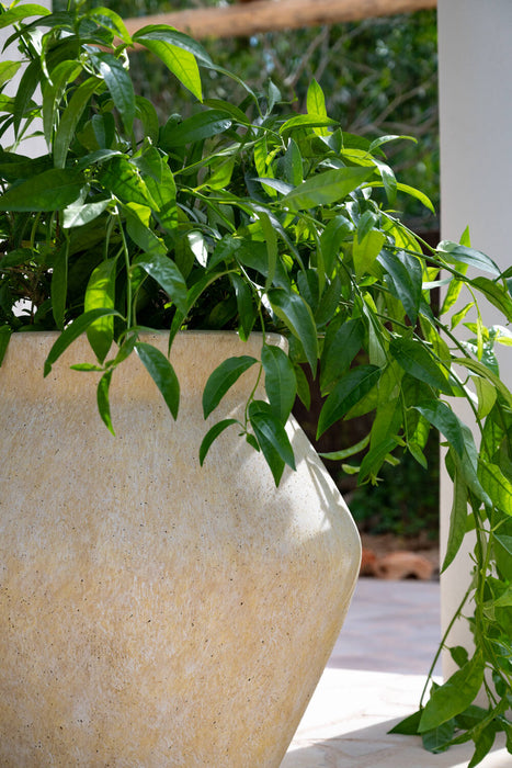 Pottery Pots Fleuri L, Travertine Beige Ø37 cm