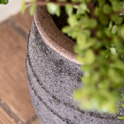 Pottery Pots Hestia S, Umber Brown Ø19,5 cm