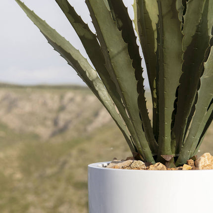Pottery Pots Ben XL, Glossy White Ø42 cm
