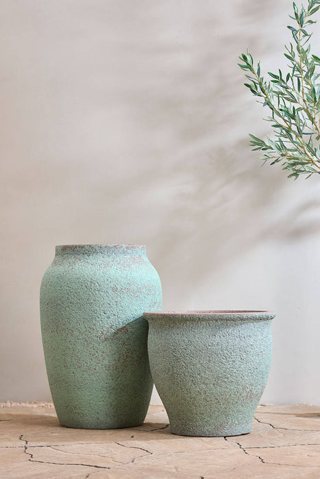 Pottery Pots Hera L, Rustic Green Ø31,5 cm