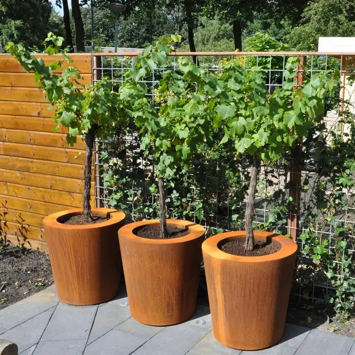 Cortenstaal Plantenbak Rond 120 x 100 cm