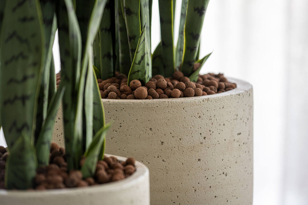 Pottery Pots Cody L, Beige Washed Ø32 cm