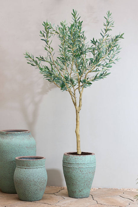 Pottery Pots Ares L, Rustic Green Ø43 cm
