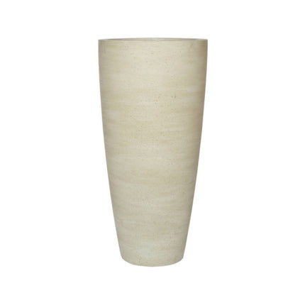 Dax Beige Washed – XL – D47 x H100 – Keramiktöpfe | Pflanzgefäß in Betonoptik