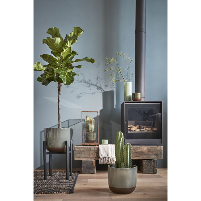 Plantenstandaard XL - L42 x B42 x H50 cm - Metaal - Zwart