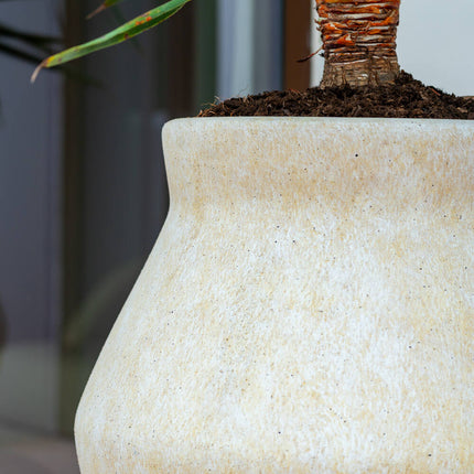Pottery Pots Fleuri High L, Travertine Beige Ø37 cm