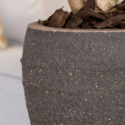 Pottery Pots Ares, M, Umber Brown Ø30 cm