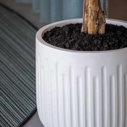 Pottery Pots Arcus XS, Silk White Ø29 cm