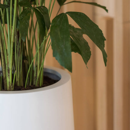 Pottery Pots Nax M, Matte White Ø25 cm