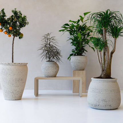 Pottery Pots Athena M, Chalk White Ø33 cm
