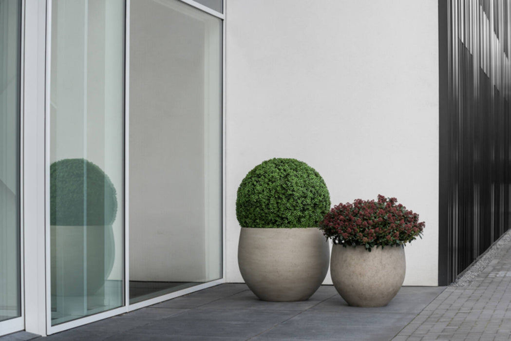 Jumbo Orb Beige Washed - XS - D69 x H57 - Pottery Pots | Betonlook Plantenbak