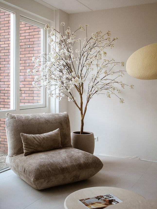 Kunst Bloesem Boom crème 220 cm